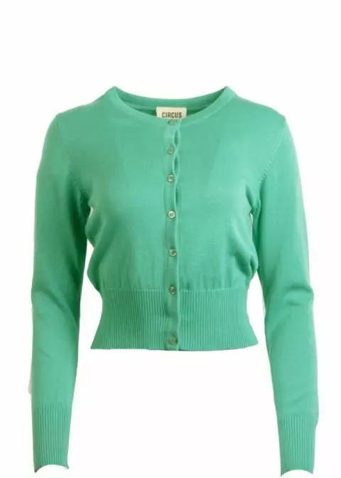 Circus The Millie Solid Cardigan in Light Green for Women