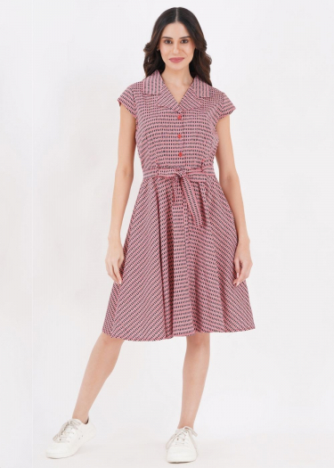 The Ava geo pattern dress
