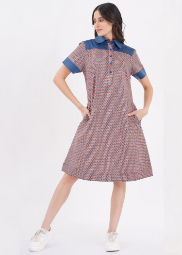 The Meja Retro Panel Dress