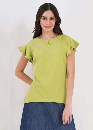 Nina Flutter sleeve top