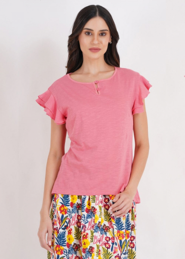 Flutter sleeve top