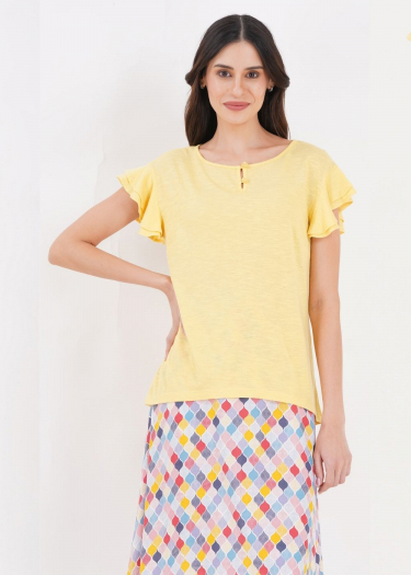 Nina Flutter sleeve top