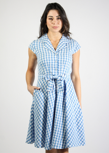 The Ava check pattern Dress