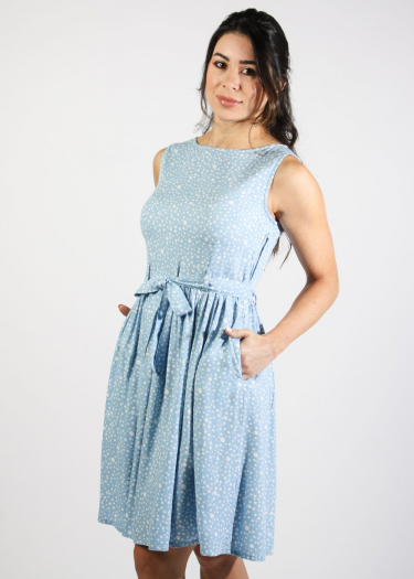The Brigitte abstract Polka Dress