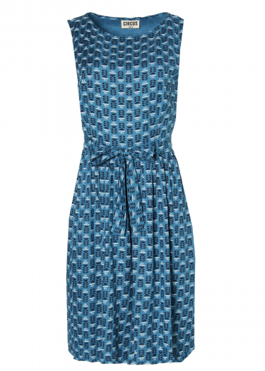 The Brigitte Wheat Print Dress