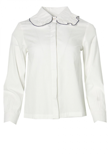 BCI Cotton Solid Vintage Blouse