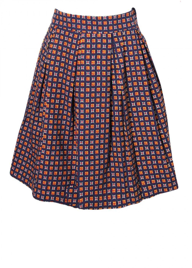 BCI Cotton Stretch Star Print Skirt