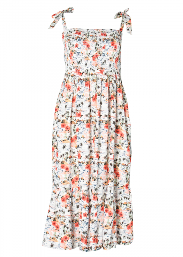 Carrie strap pal print dress