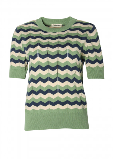 Chevron pattern knit