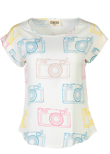 Circus Camera Print T-Shirt