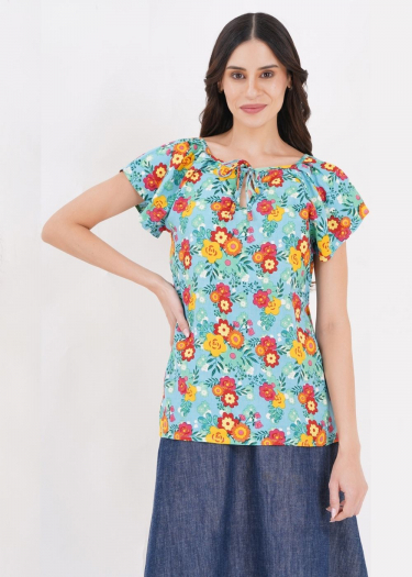 Dhalia Print Top
