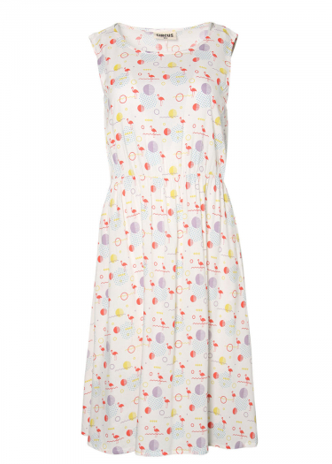 Flamingo Print Sun Dress