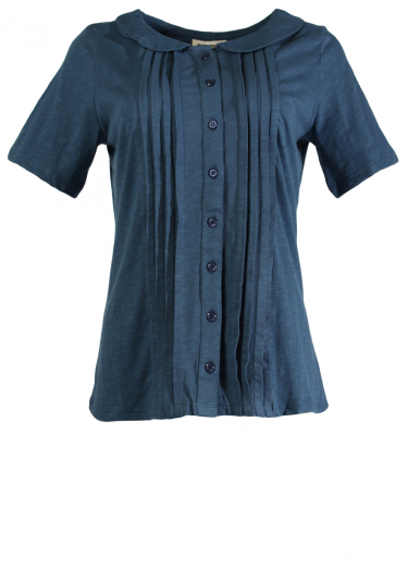 Peter pan solid blouse