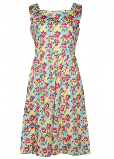 Square neck floral sundress