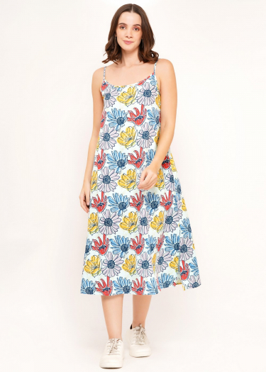 Susie shoulder strap beach dress