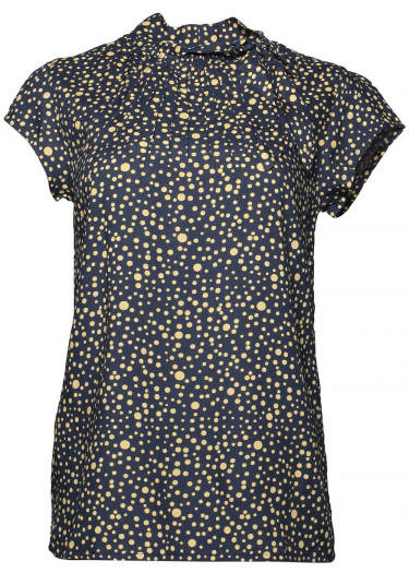 The Anna abstract polka print top