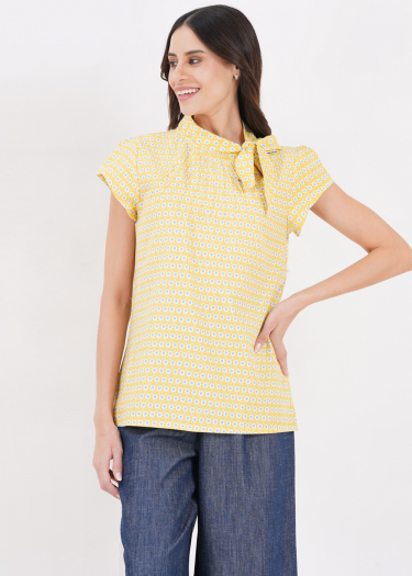 The Anna Daisy Print Blouse