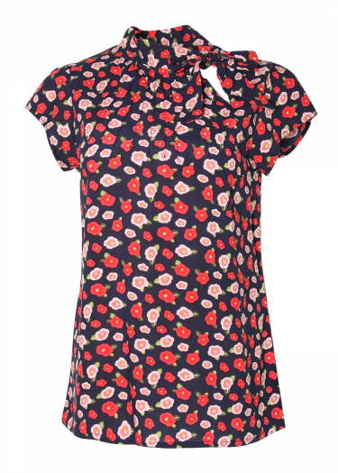 Rose Print Blouse