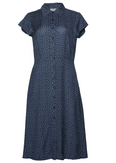 The Cleo abstract polka midi Dress