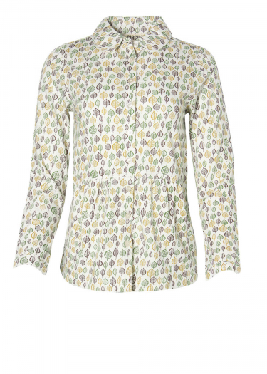 The Daphne Leaf Print Blouse