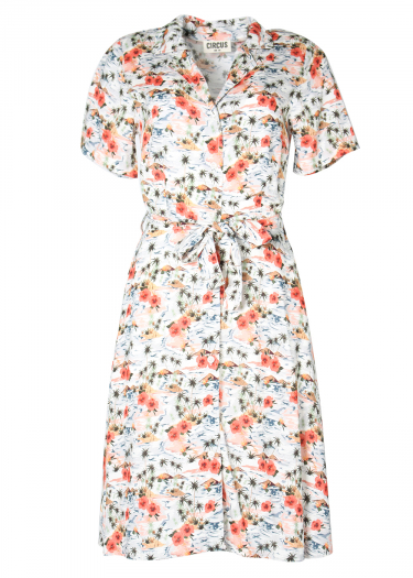 The Fay palm Print Dress