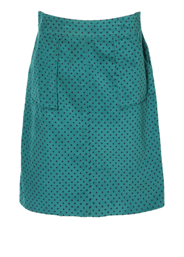 The Jean Cord Polka Skirt