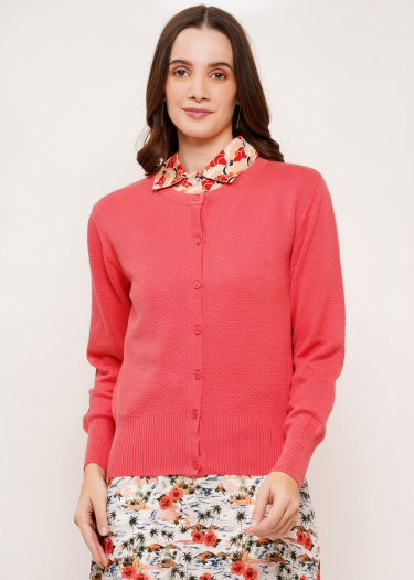 The Millie Waffle Cardigan
