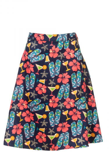 The Nancy Beach Print Skirt
