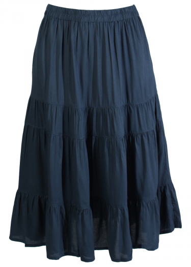 Tiered long skirt