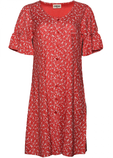 V neck 3/4 sleeve tea dress