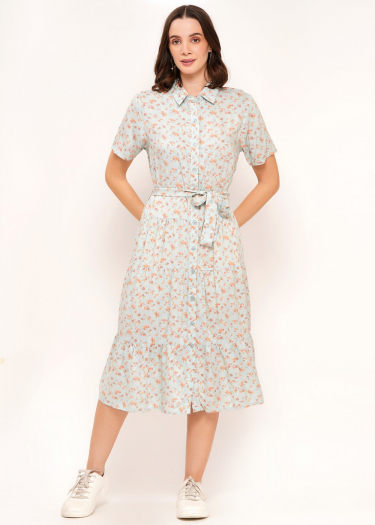 Sustainable Rayon Tiered Dress