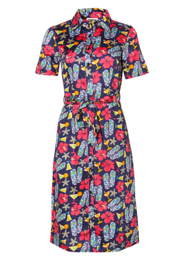 The Wilma Beach Print Dress
