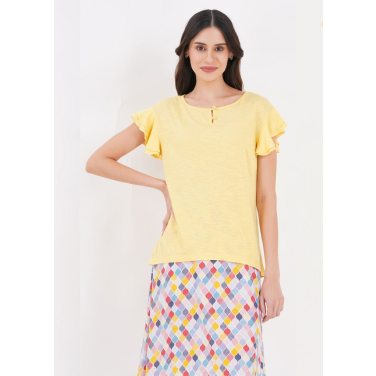 Nina Flutter sleeve top