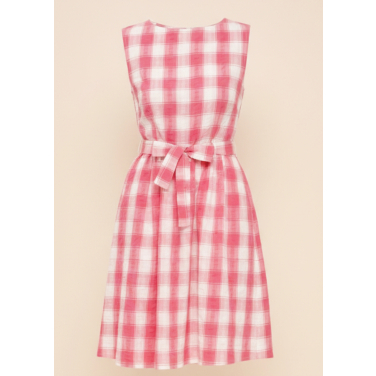 Brigette fit & flare check Dress