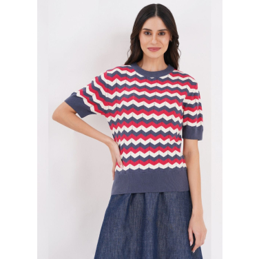 Chevron pattern knit