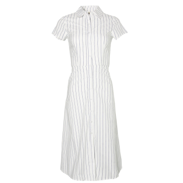 Cotton Stripe Shirt Dress