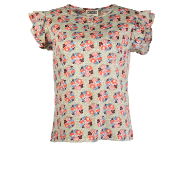 Flutter sleeve top