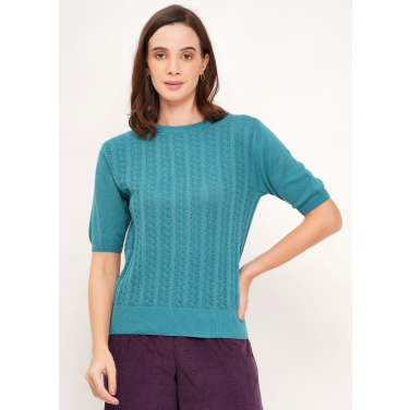 Jacquard plain knit
