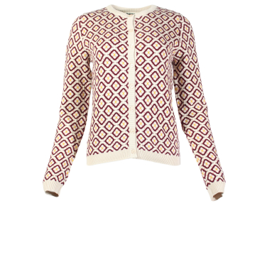 Jewel Pattern Knit Cardigan