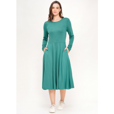 Long Sleeves Midi Dress