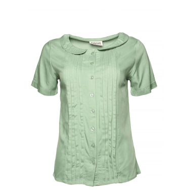 Peter pan solid blouse
