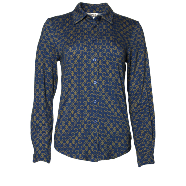 Retro Geometric Print Shirt