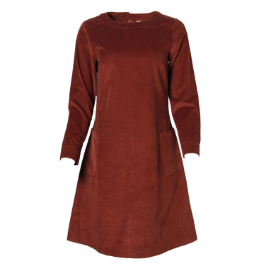 The Alma Pincord Solid Dress
