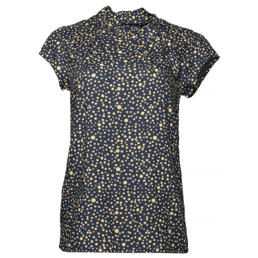 Anna abstract polka print top