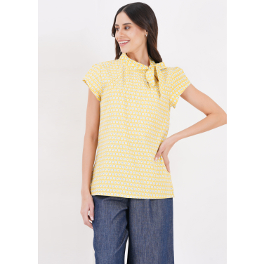 The Anna Daisy Print Blouse