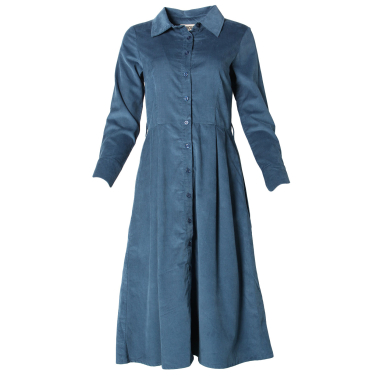 The Clara Cord Shirt Dress