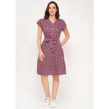 The Ingrid geo floral Dress