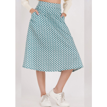 The Moa swan Print Skirt