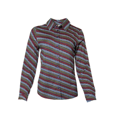 The Olive Geo Wave Shirt