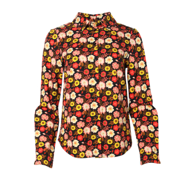 The Olive winter floral Blouse